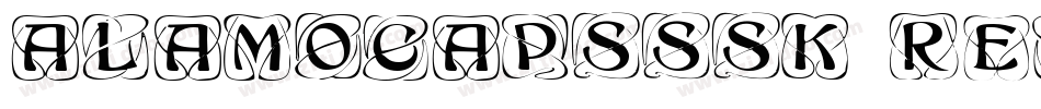 AlamoCapsSSK Regular字体转换